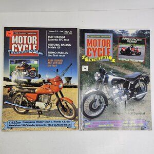 2 Motor Cycle Enthusiast Magazines Feb 1988 & Jan 1989 Classic Bike UK